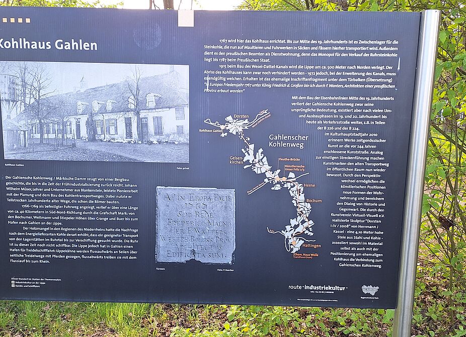 Tafel am ehem. Kohlhaus Tafel am ehem. Kohlhaus