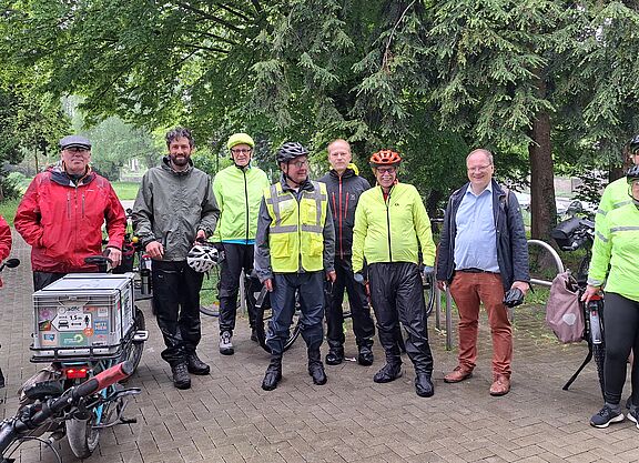 Stadtradeln - Start am Holschentor mit Olaf Schade