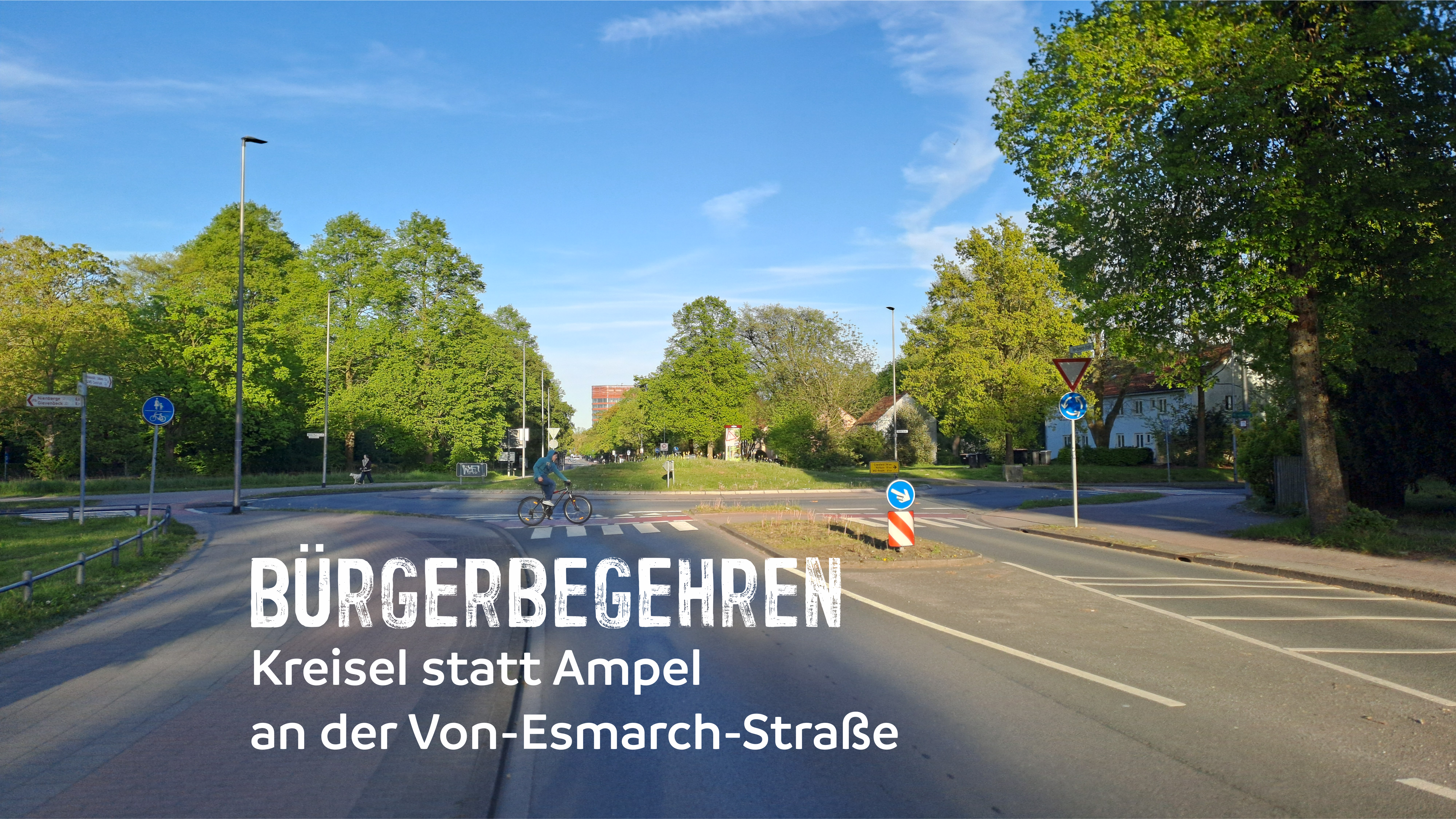 Kreisel statt Ampel Bürgerbegehren: Kreisel statt Ampel an der Von-Esmarch-Straße