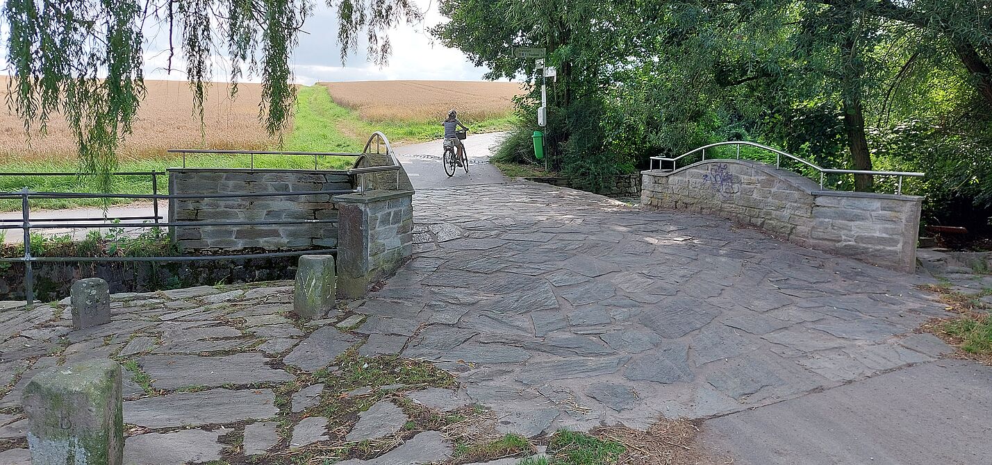 Apfelweinbrücke in der Steinbachaue