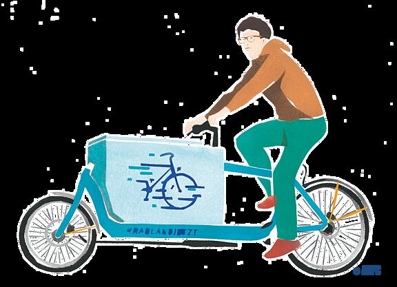 Lastenrad Illustration Lastenrad Illustration